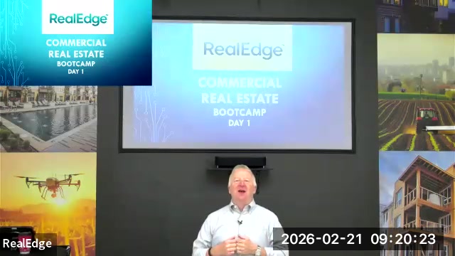JR Thurston opens Day 1 — RealEdge Commercial Real Estate Bootcamp
